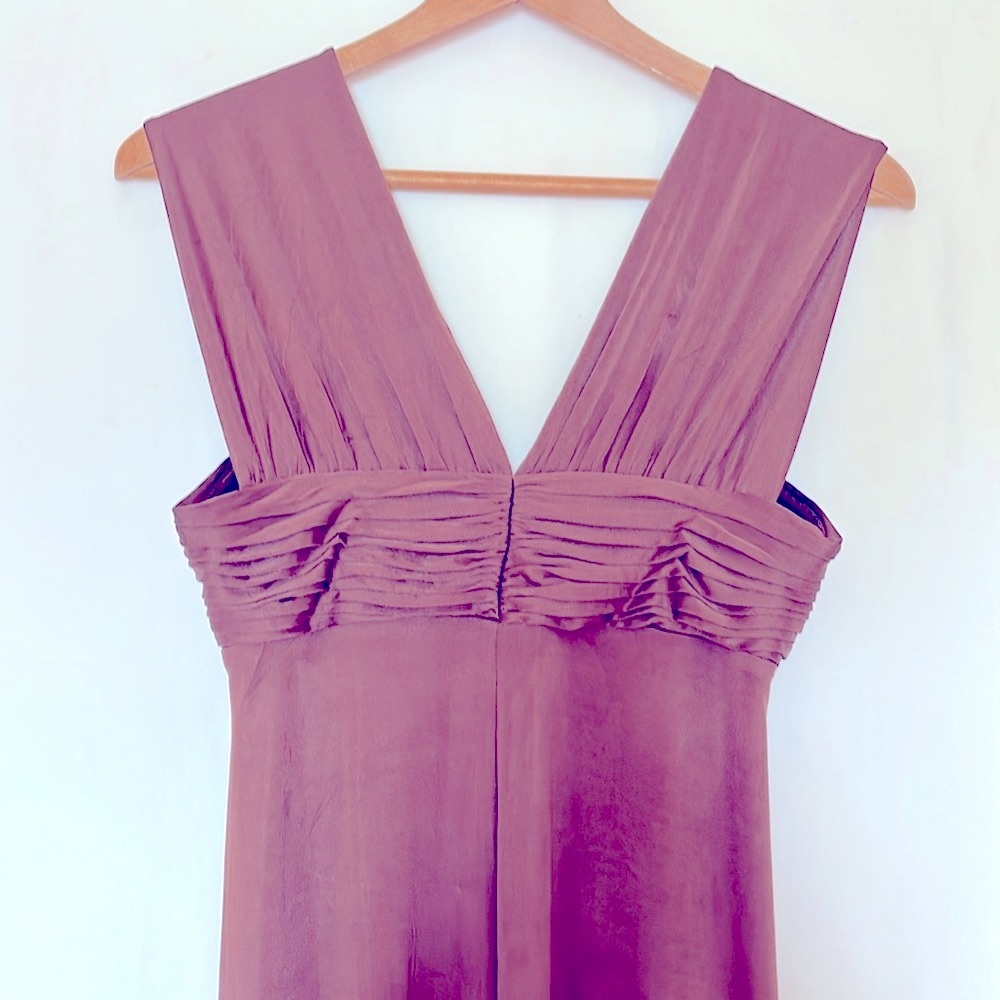 NWOT Very Beautiful BCBGMAXAZRIA Brown Flowy Dress Size Médium - Picture 5 of 7